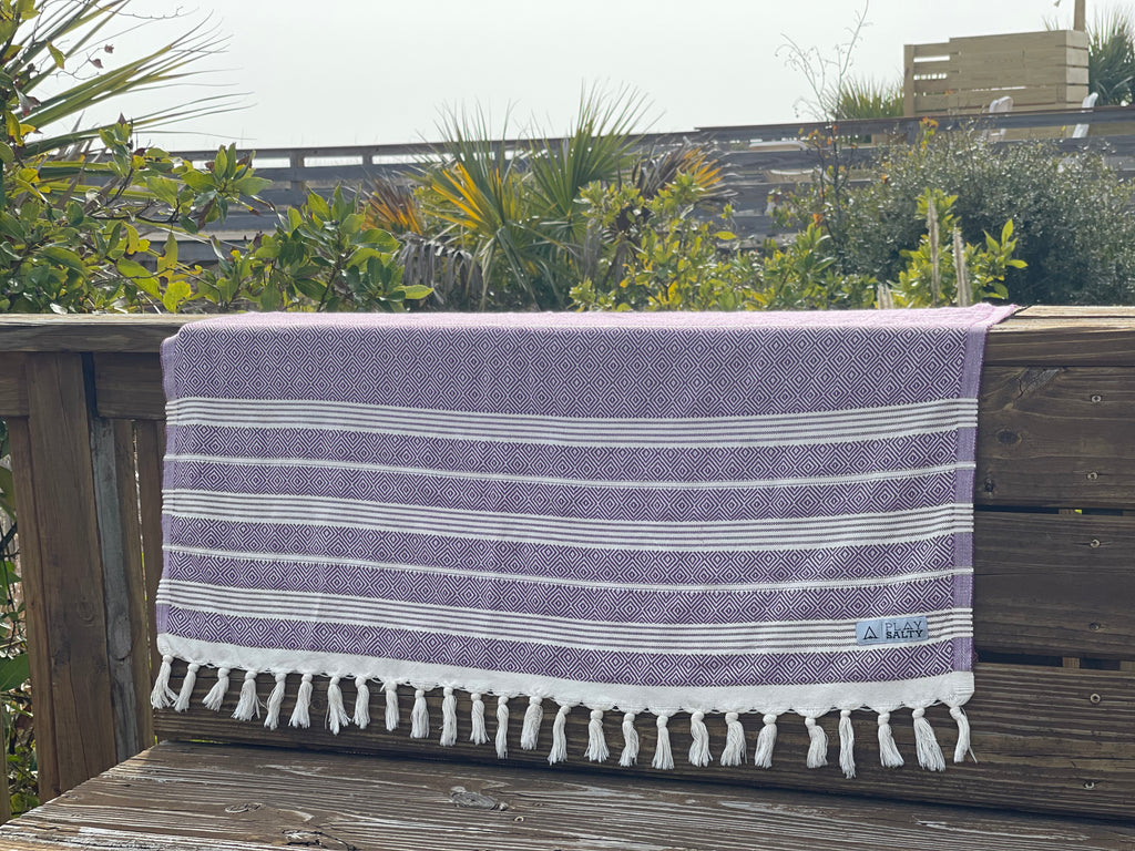 Premium Turkish Blanket Towel - PLAY SALTY 