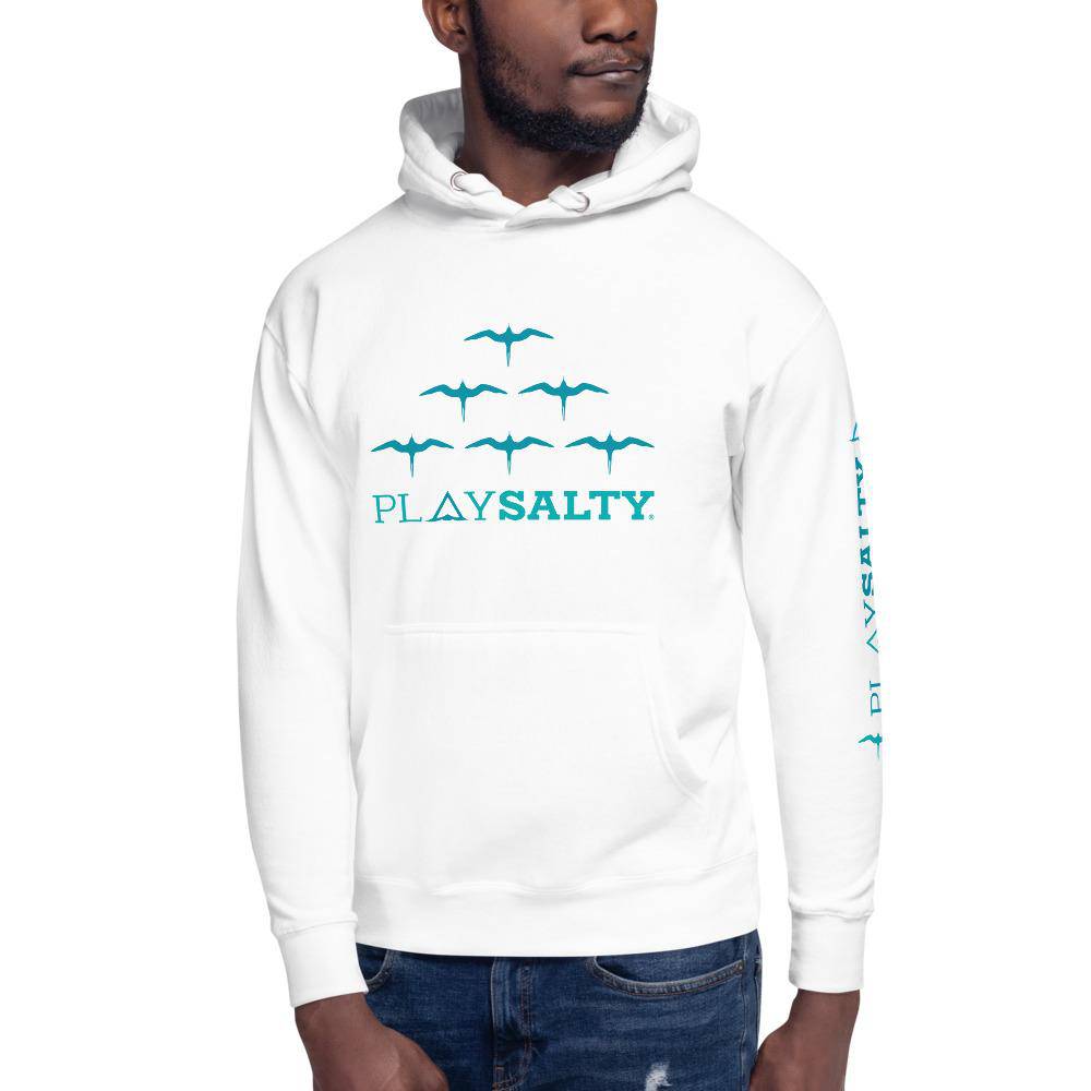 IWA BIRD Eco, Unisex Pullover Hoodie - PLAY SALTY 