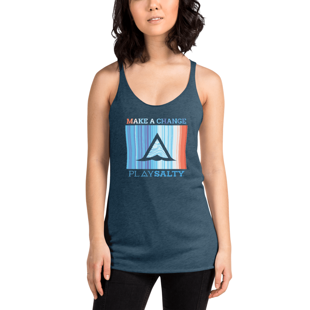 MAKE ∆ CHANGE Racerback Tank - PLAY SALTY 